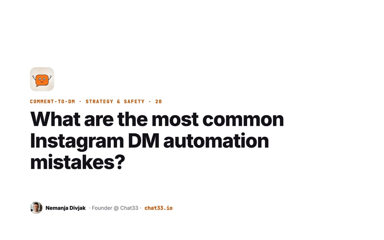 Title card: What are the most common Instagram DM automation mistakes?